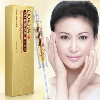 

BIOAQUA Brand Gold Essence Face Liquid Serum Moisturizing Brighten Skin Nutritious Hyaluronic Acid Serum Skin Care