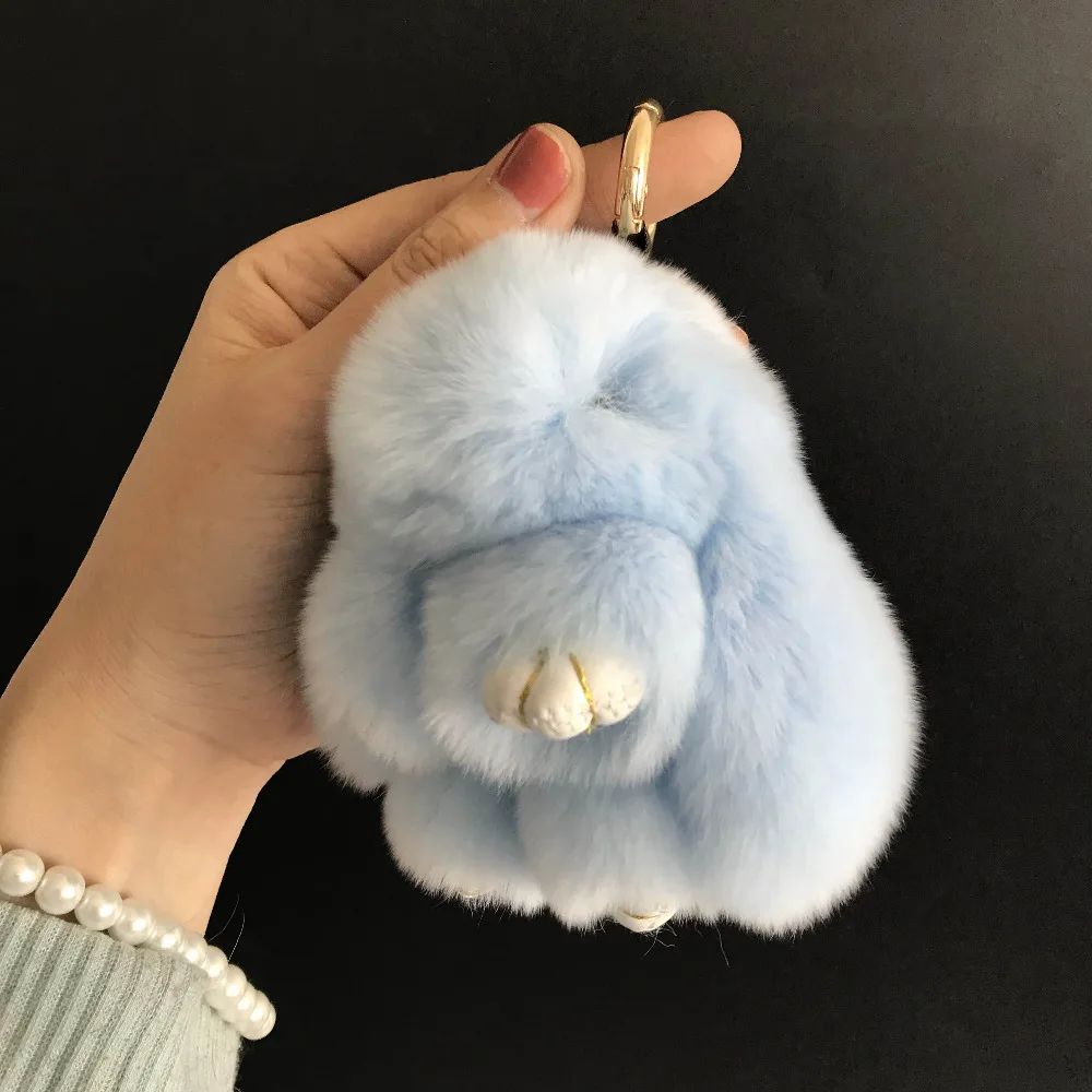 Magicfur 2019 new. 10 см мини настоящий мех кролика кролик игрушка кукольный брелок сумка