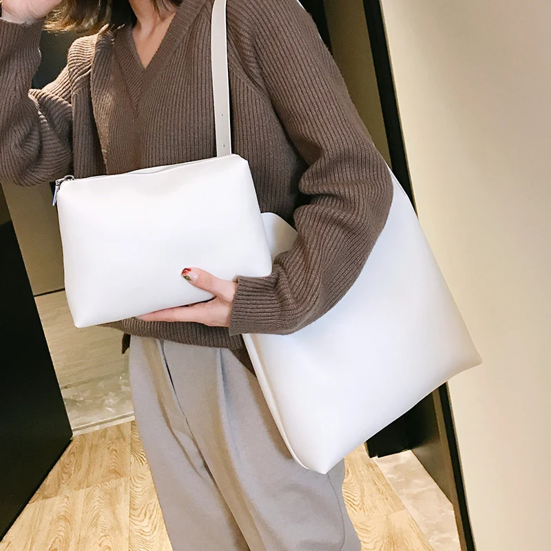 Goedkoop Luxe Handtassen Vrouwen Tassen Designer Casual Vrouwen Handtas Beroemde Merk Lederen Dames Handtassen Eenvoudige Schoudertas voor Vrouwen Sac