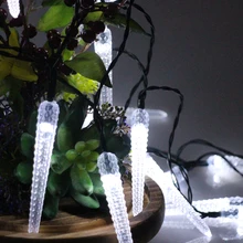 6 м 30 СВЕТОДИОДНАЯ батарея с питанием от сосульки, светодиодный светильник, водонепроницаемые рождественские сказочные огни, вечерние украшения для сада, праздника