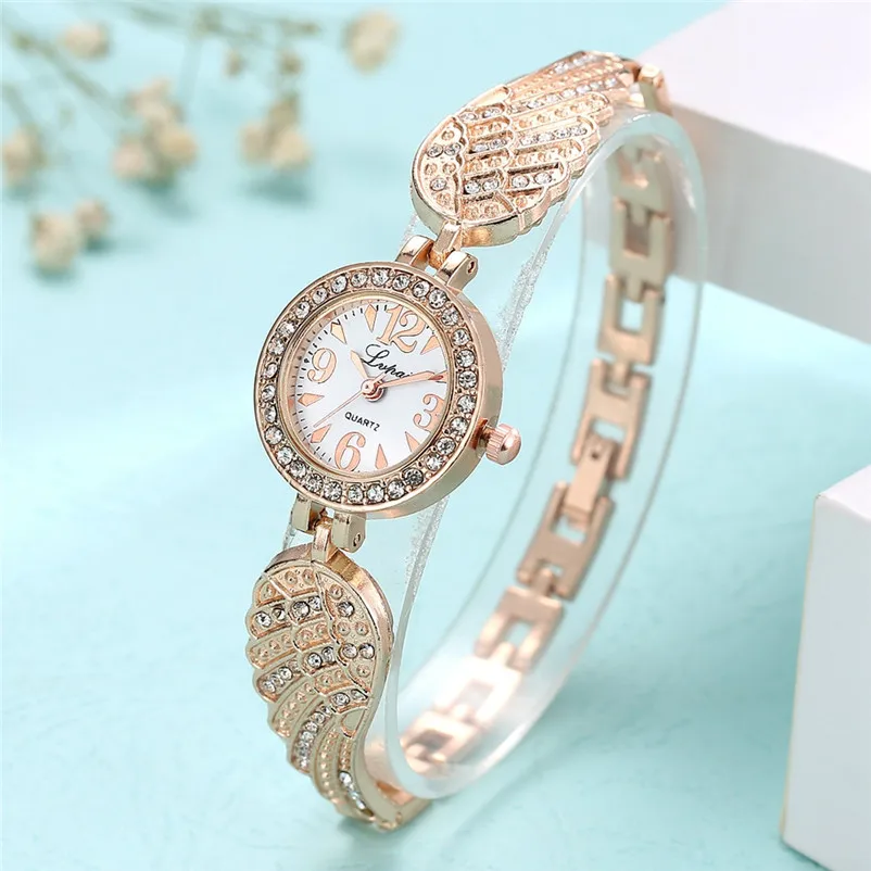 Fashion women watches top brand luxury ladies Stainless Steel Band Rhinestone Quartz Wrist Watch clock relogio feminino J27 (2)