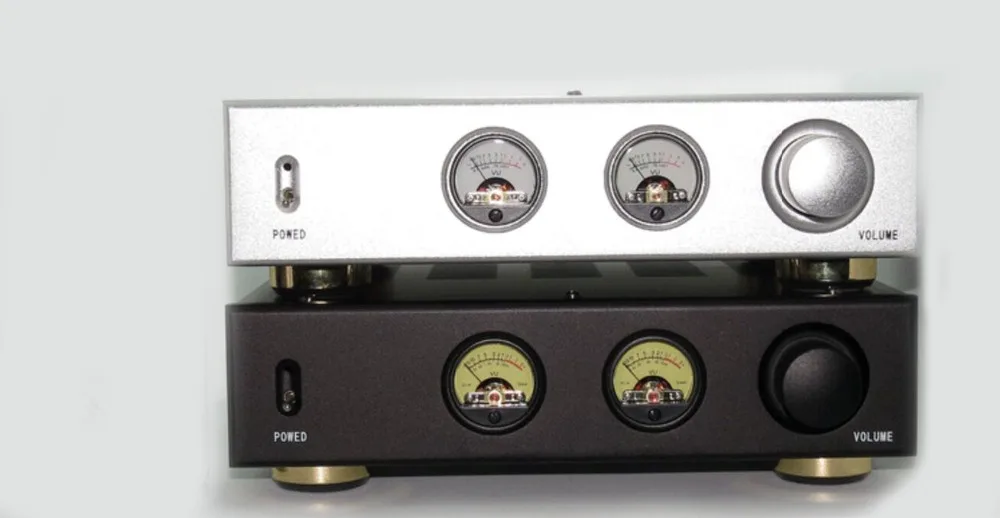 AV Meter/Черный/серебристый/Слияния Усилитель Шасси/Утюг случай/AMP