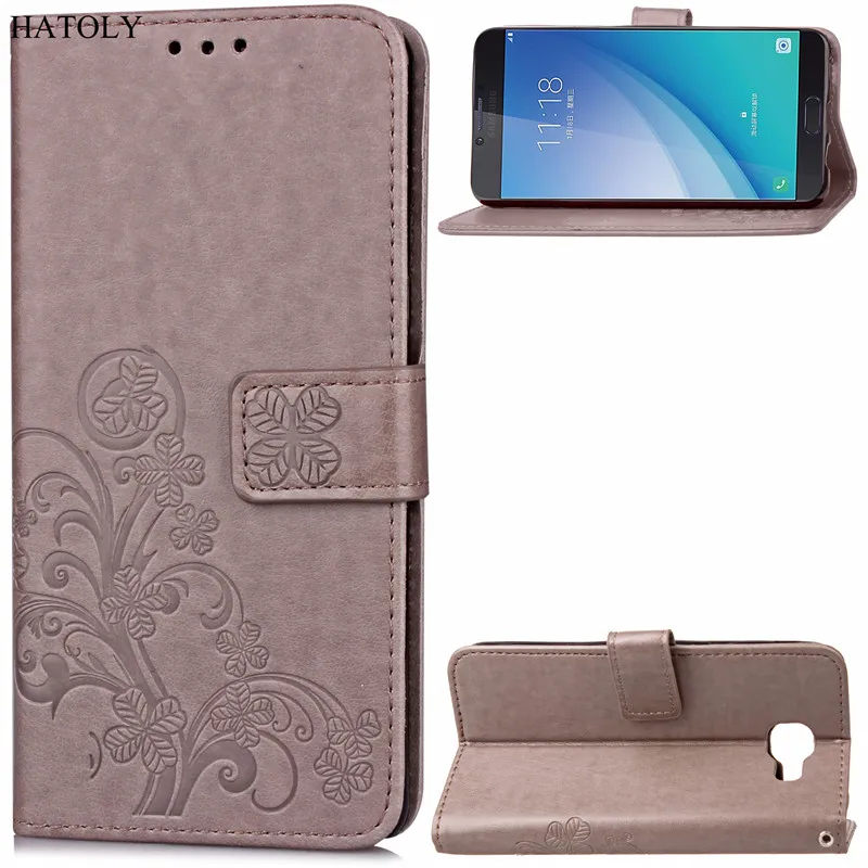 Чехол книжка для Samsung Galaxy C7 Pro кожаный чехол мягкий кошелек сумка телефона|case flip|case