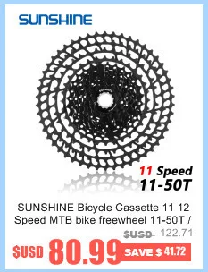 SUNSHINE 12 S 11-46T 12 Скоростей свободного хода горный велосипед BMX кассета маховик Аксессуары для велосипеда совместимы с XX1 X01 X1 GX