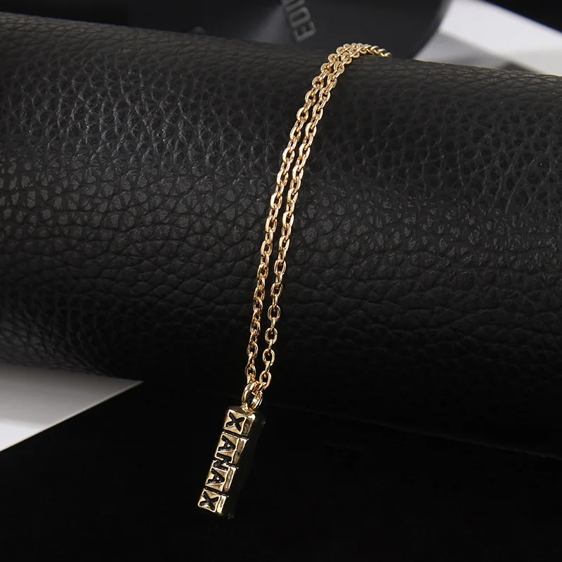 Statement Xanax Pill Necklaces &amp Pendants Gold Silver Color Name Plate Pendant Necklace High Quality Party Hip Hop Jewelry Gift |