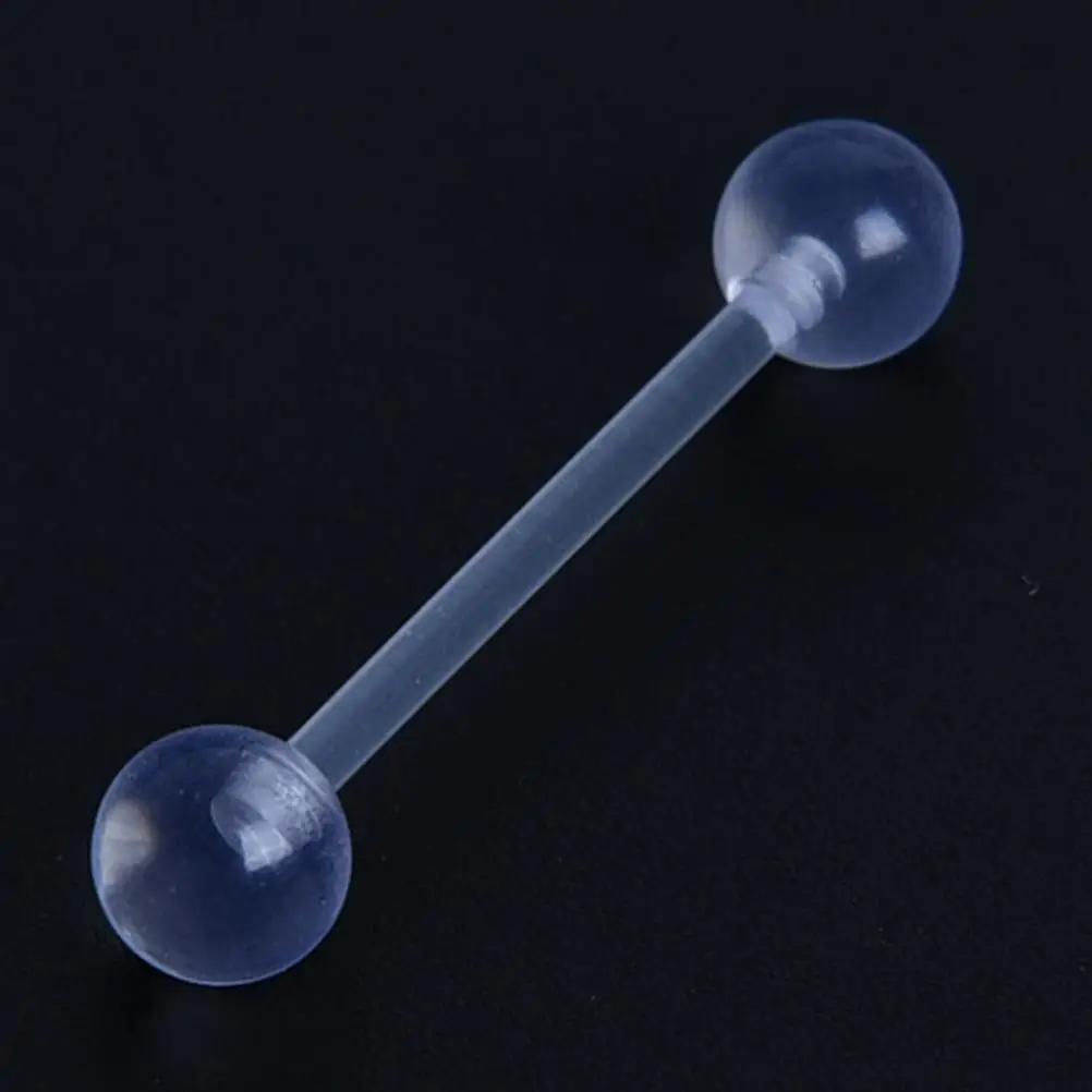 9Piece/lot Trend All-match Transparent Tragus Labret Bar Tongue Eyebrow Belly Lip Piercing Rings High Quality