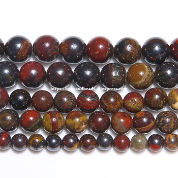 

Free Shipping Natural Iron Tiger eye Stone Round Loose Beads 15" Strand 6 8 10 12MM Pick Size For Jewelry Making