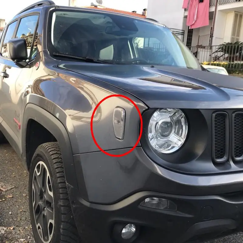 Для Jeep Renegade- боковое отражение WarningTurn сигнальный светильник лампа для Jeep Renegade передний поворотный боковой сигнальный светильник крышка