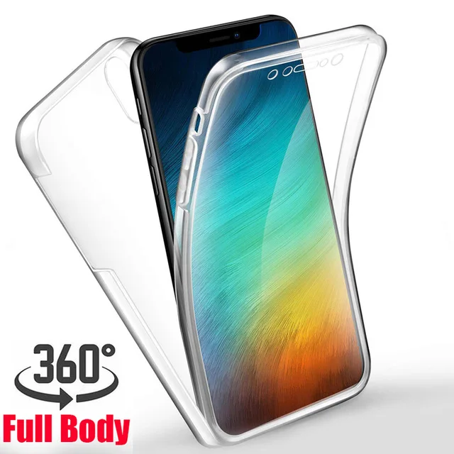 Чехол 360 градусов для iPhone 11 Pro X XS MAX XR 7 8 Plus 6 6s 5 5s SE полное покрытие корпуса защита от