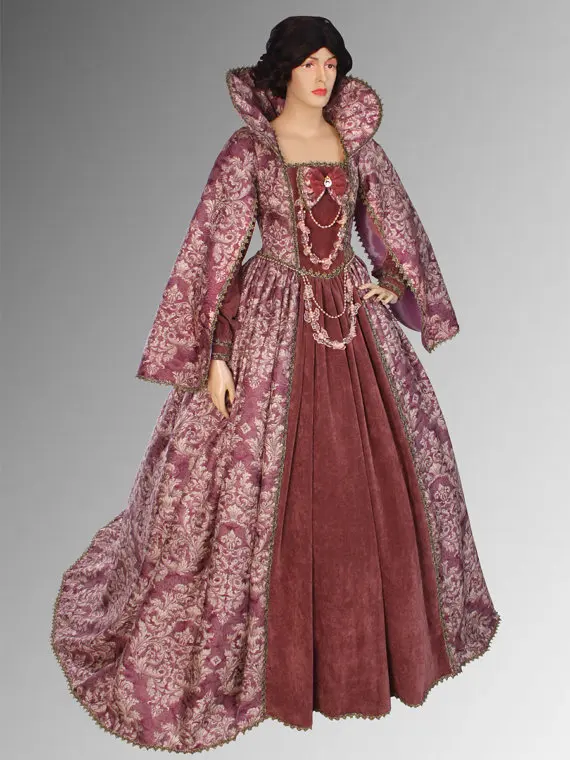 Noblewomans Stile Rinascimentale Abito Fatto A Mano da Antico Velluto e  Broccato Vittoriano Abiti di Sfera|victorian ball gowns|ball gowndress style  - AliExpress