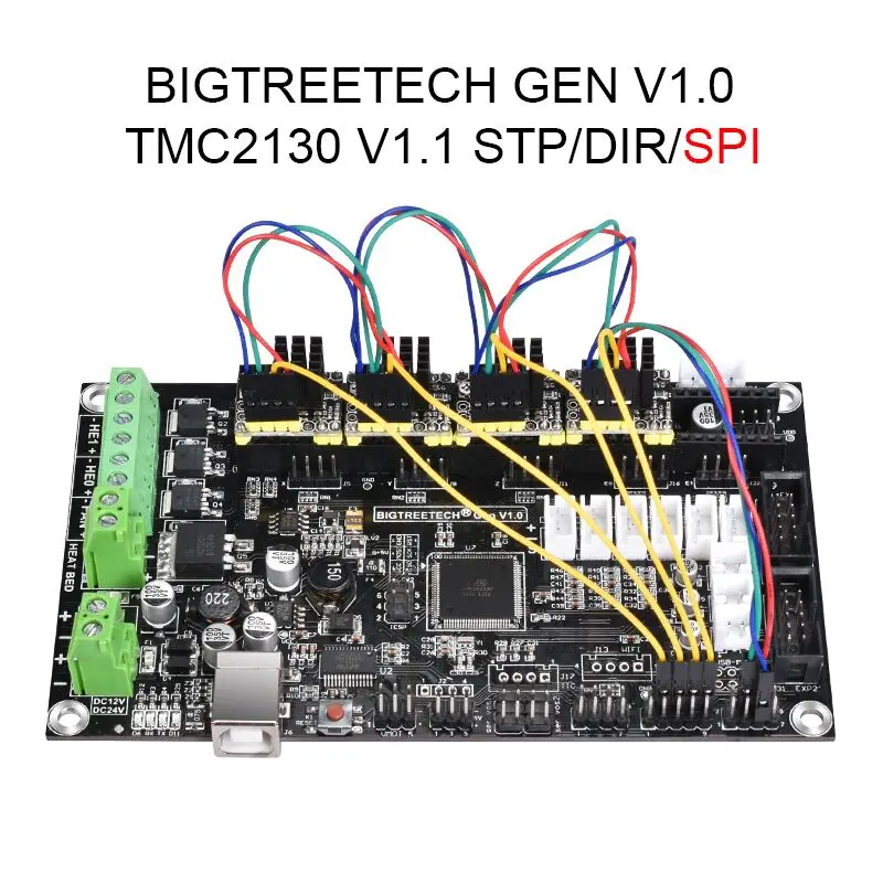 

BIGTREETECH GEN V1.0 Control+TMC2130/A4988/DRV8825/TMC2208 Driver Like MKS Gen V1.4 3D Printer Motherboard Reprap Mega 2560 R3