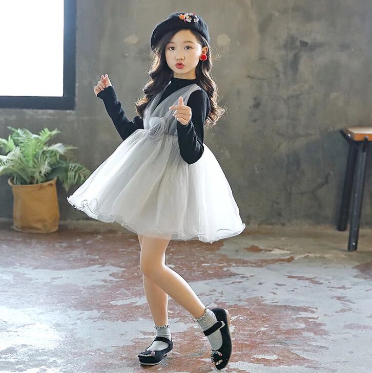 2018 wholesale Autumn Girls 100 150 children clothes Korean version