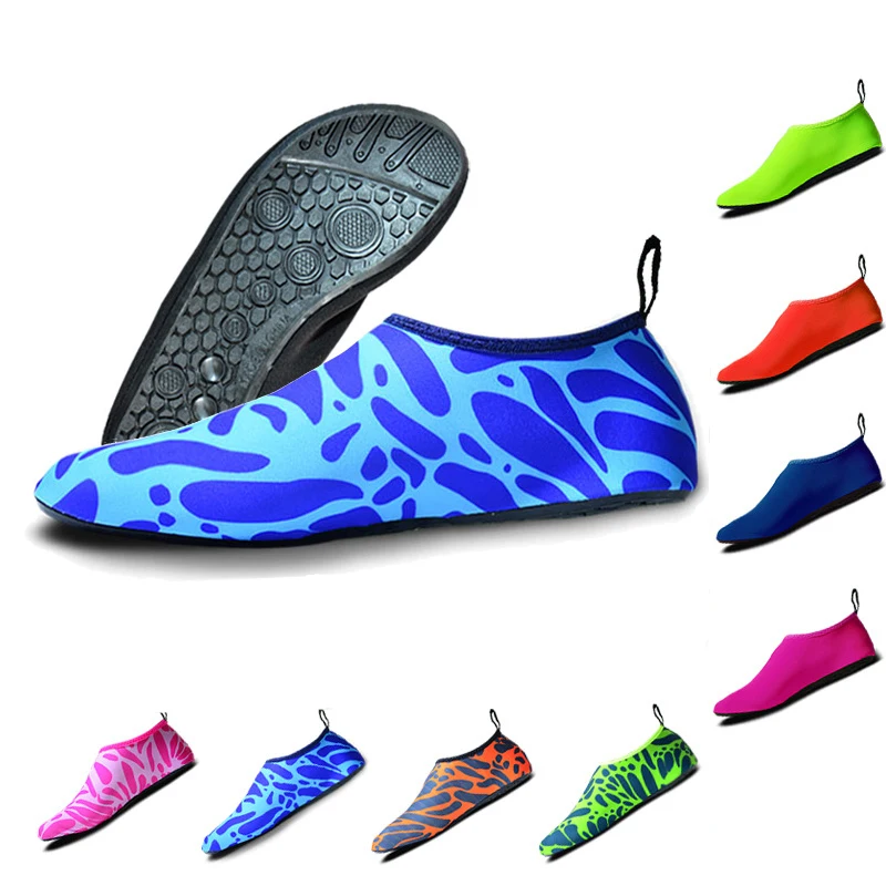 

Hot Sale QEJEVI Beach Swimming Shoes Women Men Footwear Barefoot Sea Socks Aqua Quick Dry Shoes Water Shoes Wet House Sneakers