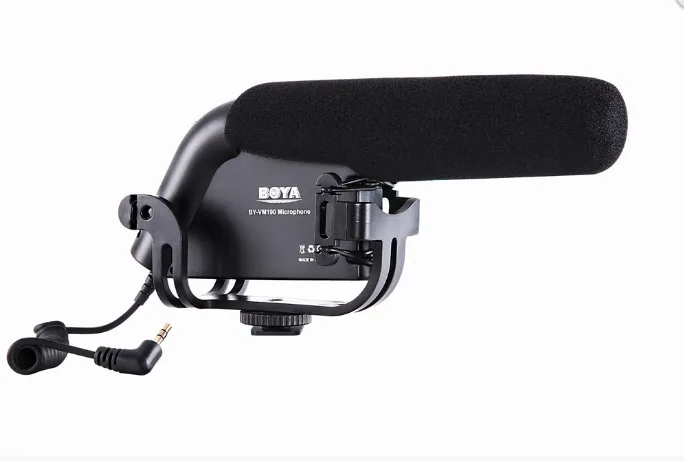 BOYA-Stereo-Video-Shotgun-Microphone-with-Windshield-for-Canon-Nikon-Camera-Camcorder-BY-VM190
