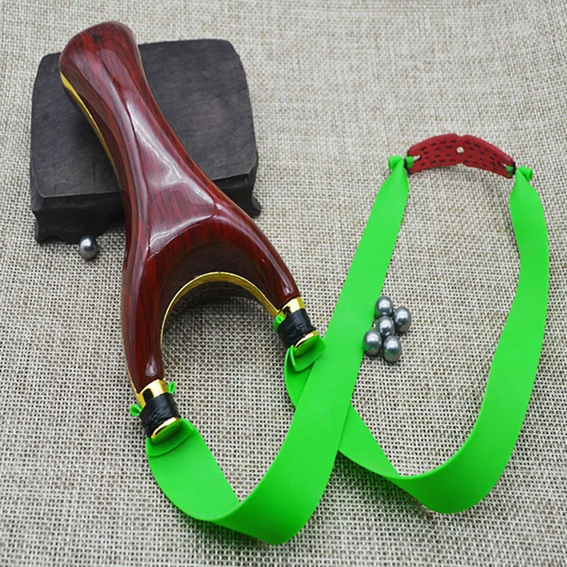 

Powerful Wooden Wood Slingshot Catapult Aim Shooting Hunting Sling Shot Bow and Arrow High Quality