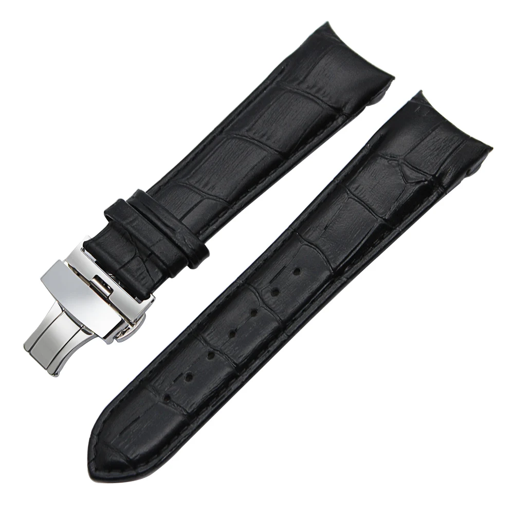 Ремешок из натуральной телячьей кожи для часов Tissot 1853 T035 ремешок с пряжкой Buterfly