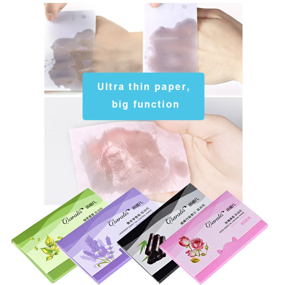 1 Pack 80pcs Facial Absorbent Paper Oil Control Absorbing Sheet Oily