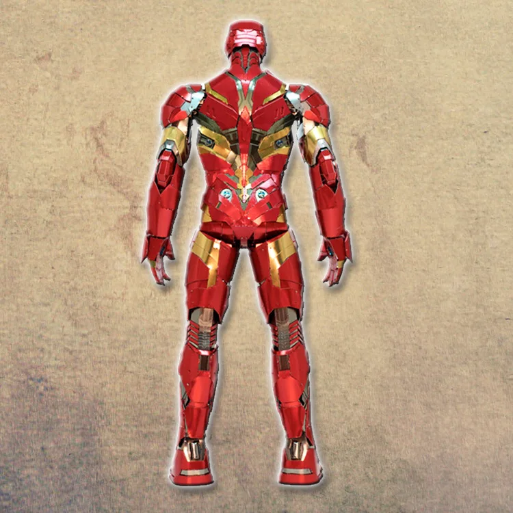 

Customized Big Size Iron Man 3D Metal Model Kits DIY Assemble Puzzle Jigsaw Building Toy for Gifts