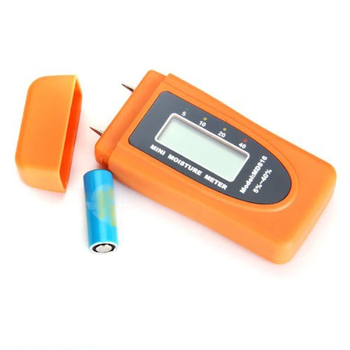

LCD Digital 2-Pin Wood Moisture Meter Tester Detector --Orange