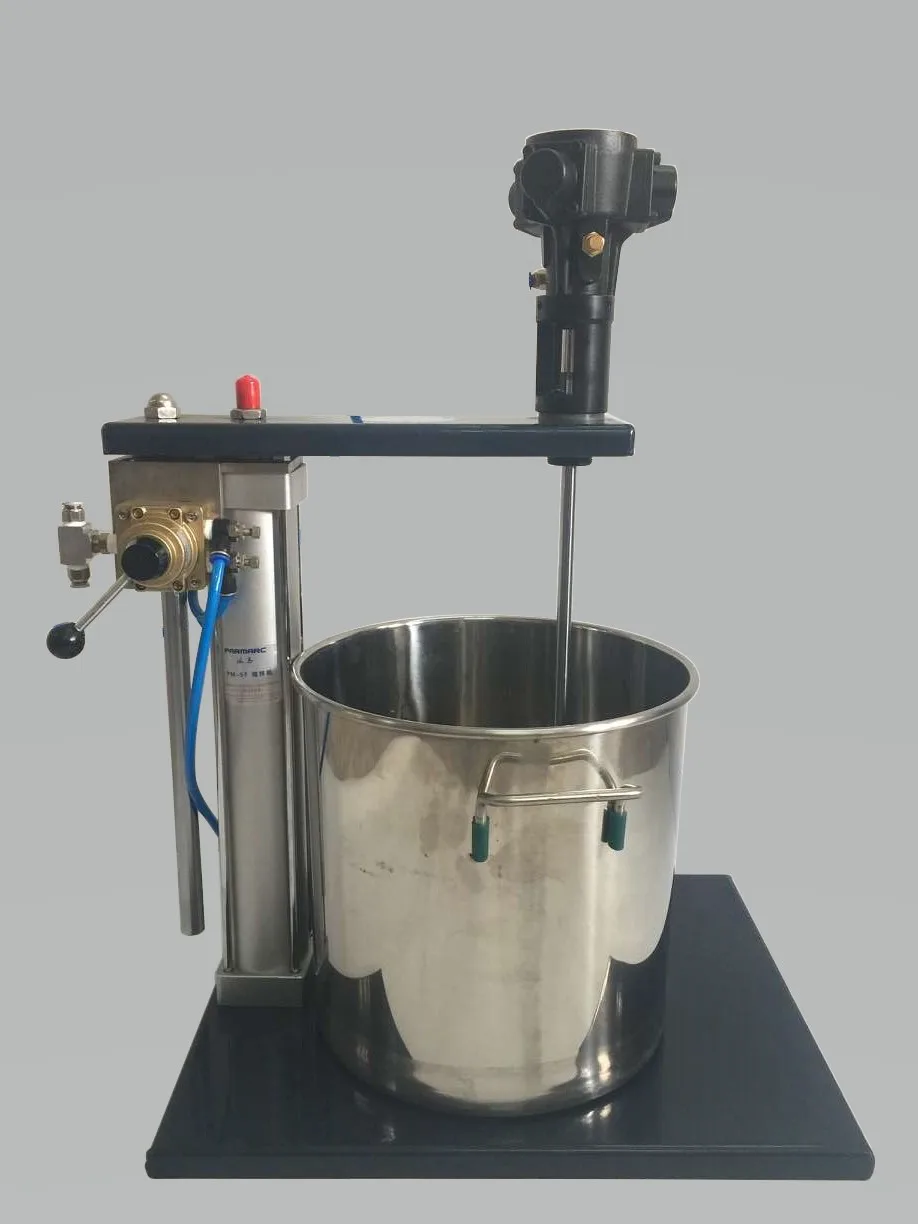  PARMARC Industrial mixing  Blender 5 gallons Pneumatic automatic lifting Send 20L stainless steel drums air Pump