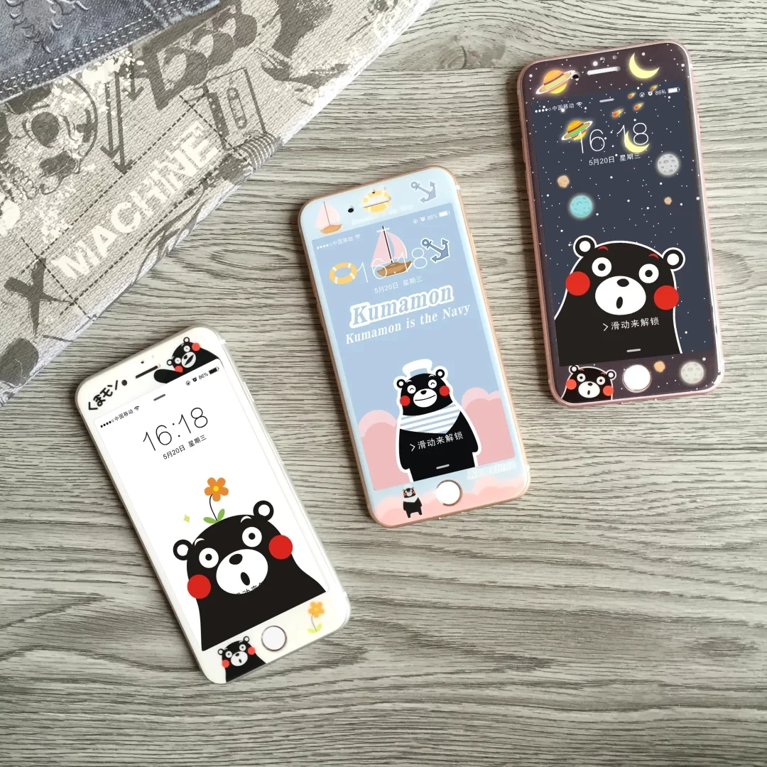 cheap Cyato 3D Curved Matte Tempered Glass On The For Apple iPhone 6 6s 7 Plus Cute Carbon Fiber Film Full Screen Covered Protector