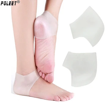 

50Pairs/Lot Feet Care Socks New Silicone Moisturizing Gel Heel Socks with hole Cracked Foot Skin Care Protectors