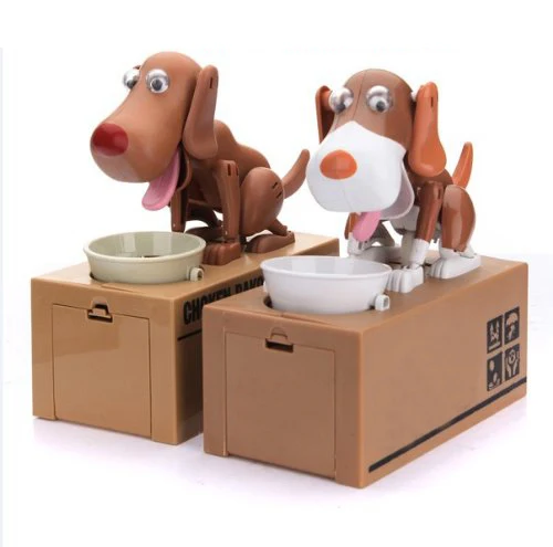 Robotic Dog Eating Money Box Robotic Dog Eating Money Box