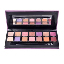 

14 color eyeshadow pallete Glitter Makeup Matte Eye shadow palette Long-lasting make up with brush maquillage paleta de sombra