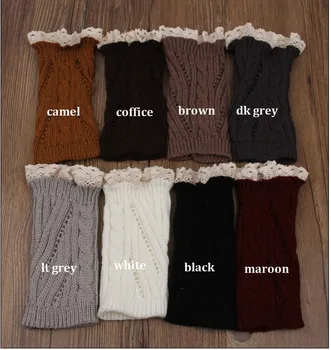 

6pair /lot women's boot socks Warmers Knit leg warmers 8 colors choose