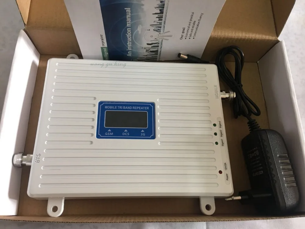 2G 3G 4G GSM 900 WCDMA 2100 LTE 1800 трехдиапазонный усилитель сигнала мобильного телефона 70 дБ