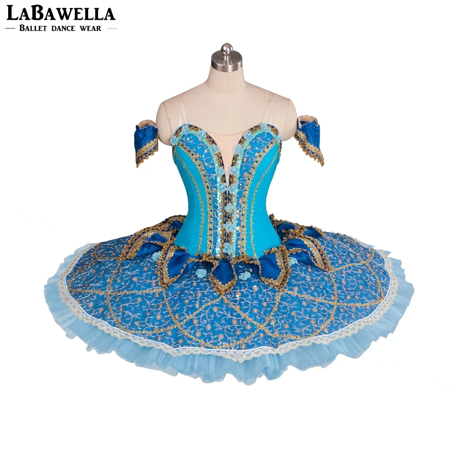

Woman Raymonda Platter Pancake Ballet Tutu Skirt BT9061 Adults Professional Ballet Tutus Blue Bird Performance Tutu Costume