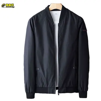 

Qtemaimeng Spring Autumn Men Bomber Jacket Plus Size 8XL Men Piolet Jacket Casual Slim Green Black Baseball Collar Coats