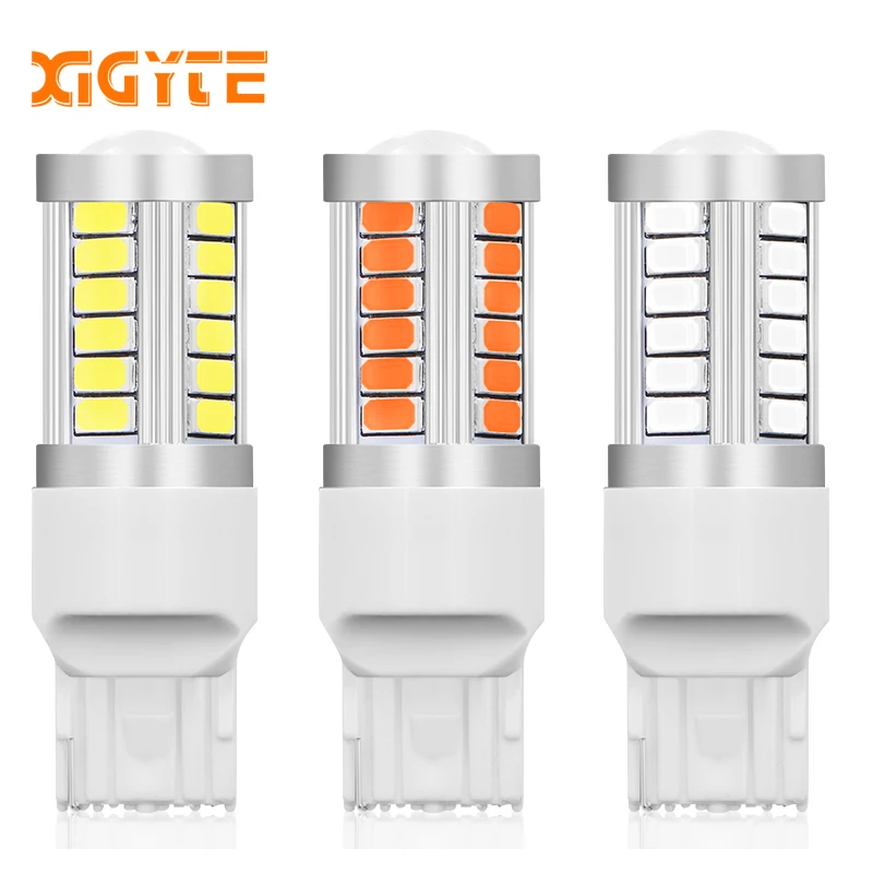 1 шт. T20 7440 W21W WY21W 33 SMD 5730 СВЕТОДИОДНЫЙ Автомобильный резервный светильник s 33SMD 5630
