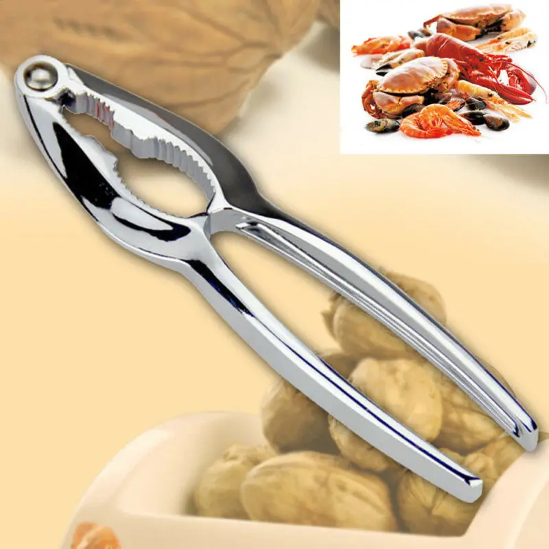 

Stainless Nutcracker Sheller Walnut Nut Cracker Quick Walnut Almond Pecan Nutcracker Fruit Tool Kitchen Accessories Dropship