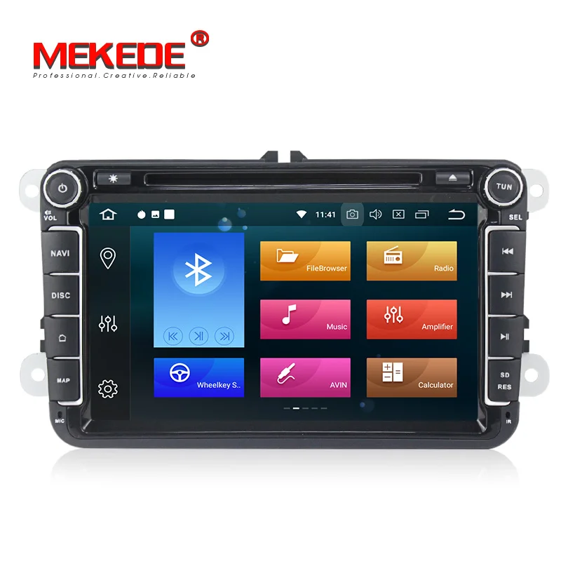 Sale 1024X600 px5 8" Android 8.0 Octa core 4G RAM Car DVD GPS Radio DVR DAB+ DVD For VW Passat Golf Tiguan Eos Jetta Seat free canbus 1