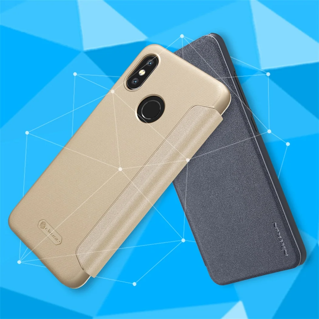 Для Xiaomi Mi 8 SE чехол Nillkin Sparkle жесткий пластиковый PU Флип кожаный чехол для телефона сумки для Xiaomi Mi 8 SE чехол с функцией сна