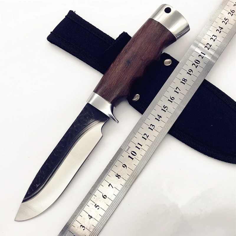 

9" Bakelite Handle 58HRC Hunting Knife 440C Field Survival Knife Multi-function Survival Knives Knifes Tool Collection Gifts