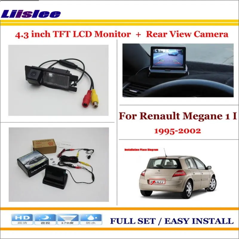 

Liislee For Renault Megane 1995~2002 In Car 4.3" Color LCD Monitor + Car Rear Back Up Camera = 2 in 1 Park Parking System