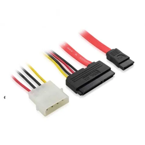 10 قطعة SATA كومبو 15 دبوس الطاقة و 7 دبوس كابل بيانات 4Pin موليكس إلى المسلسل ATA الرصاص