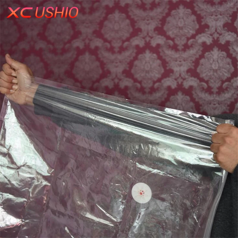 1 قطعة فراغ مضغوط حقيبة التخزين التوقف الفضاء توفير حقيبة التخزين فراغ ختم أكياس مضغوطة المنظم للملابس لحاف