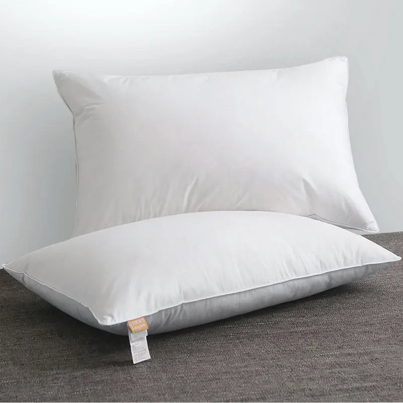 Мягкий белый гусиный пуховая подушка для сна подушки Kussens Almohada шейного ореиллера