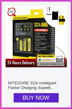 NITECORE UMS2 UMS4 UM2 UM4 SC4 интеллигентая(ый) QC Зарядное устройство для 18650 16340 21700 20700 22650 26500 18350 aa aaa Батарея Зарядное устройство