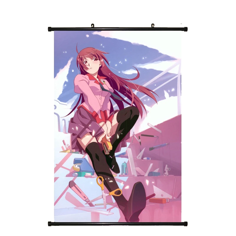 Японский аниме Monogatari финальный сезон Bakemonogatari Hanamonogatari Senjougahara Hitagi домашний Декор