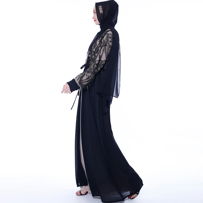 Plus Size Kimono Cardigan Long Femme Fashion Sequin Tassel Women Chiffon Cardigan Blouse Camisas Mujer Roupas Feminina Clothing - 4.00003E+12