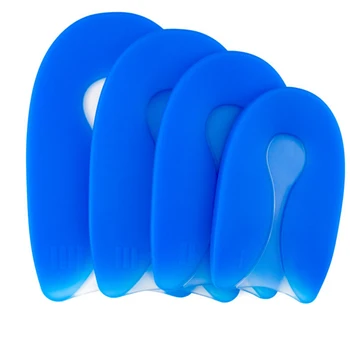 

1Pair 4 Sizes Fasciitis Heel Protector Heel Spur Pad Shoe Insole for Men Women 100% Silicone Gel U-Shape Foot pain Care Plantar