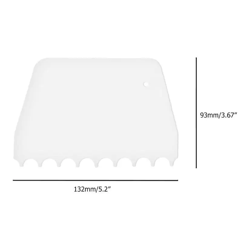 Пластиковый нож для теста помадка глазурь скребок плоский зубчатый край палитры шпатели для торта выпечки Кондитерские инструменты масло резак
