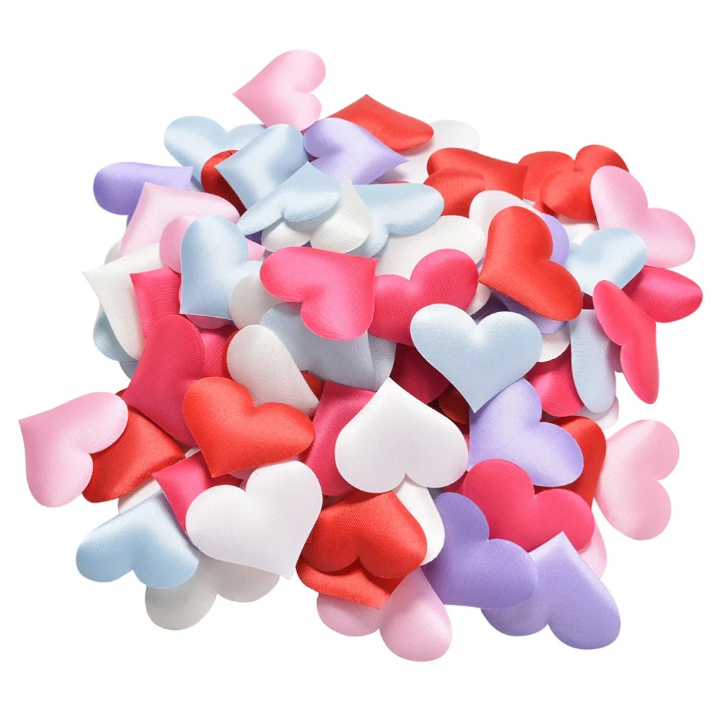 

100pcs Confetti Love Heart Shaped DIY Petals Birthday Table Party Supplies Sponge Petal For Wedding Decorative Handmade