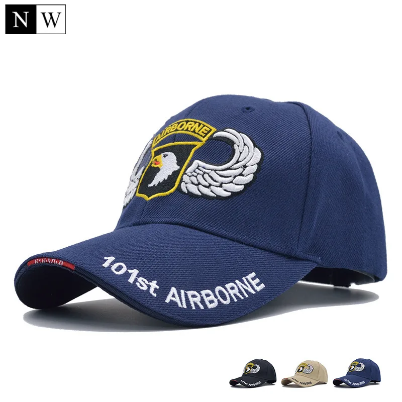 

[NORTHWOOD] High Quality 101st Airborne Division Baseball Cap Men US Army Cap Dad Cap AIR FOREC Sport Tactical Cap Bone Snapback