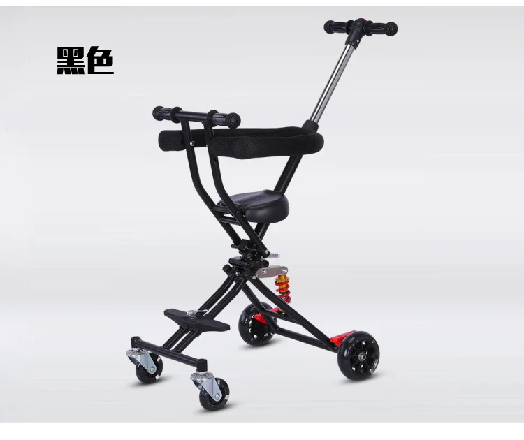 Портативный складной bebe micr trike xl мини-тележка трехколесный велосипед 1-6 детские прогулочные вагоны детские тележки светильник скутер корзина