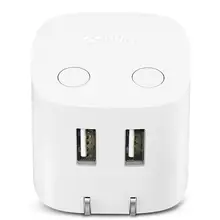 BULL двойное настенное зарядное устройство USB с технологией Smart Auto power-off адаптер питания для путешествий со складной вилкой 2,4 А для iPhone